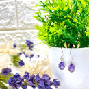 Amethyst Silver Earrings