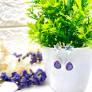Amethyst Silver Earrings