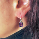 Amethyst Silver Earrings