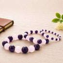 Amethyst-Rose Quartz crystal combo healing bracelets - Talk to Crystals