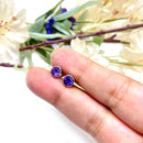 Amethyst Silver Earrings