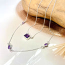 Amethyst Necklaces in Silver