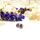 Amethyst Silver Earrings