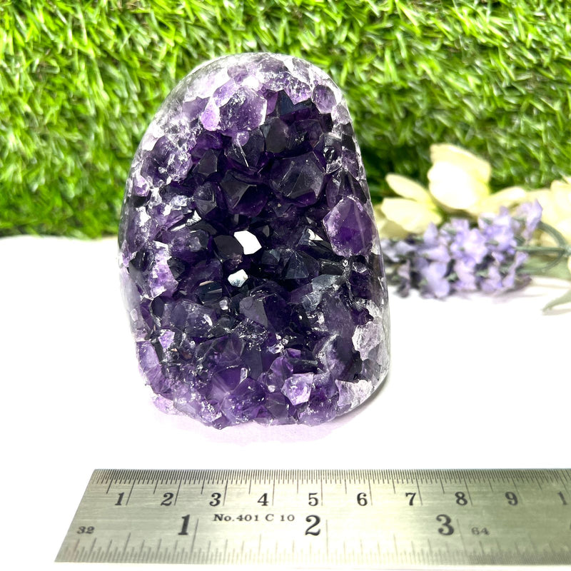 Standing Amethyst Clusters from Uruguay AAA Extra (Very dark Purple)