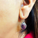 Amethyst Silver Earrings