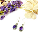 Amethyst Silver Earrings