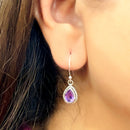 Amethyst Silver Earrings