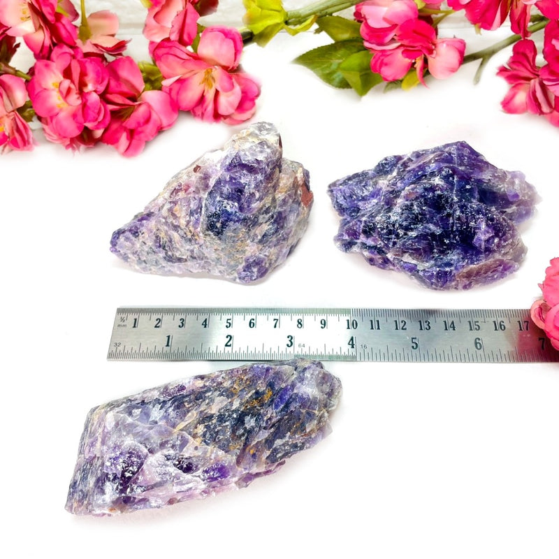 Amethyst w/ Hematite Inclusions Rough (India) (Grounded Wisdom)