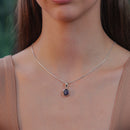 Amethyst Small Pendant in Silver