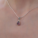 Amethyst Small Pendant in Silver