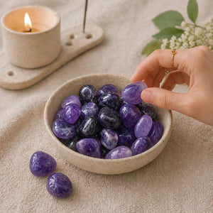 Amethyst Tumble healing stone (Meditation)