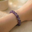 Amethyst Crystal Bracelet — For Calm Mind, Deep Meditation & Intuition