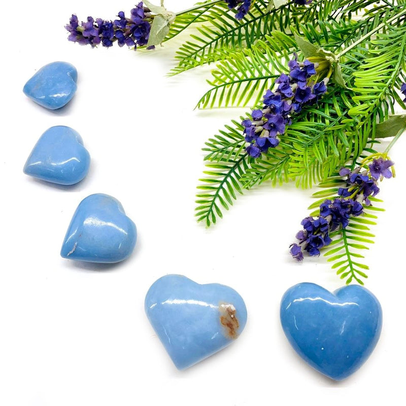 Angelite Hearts (Connect with Angels & Guides)