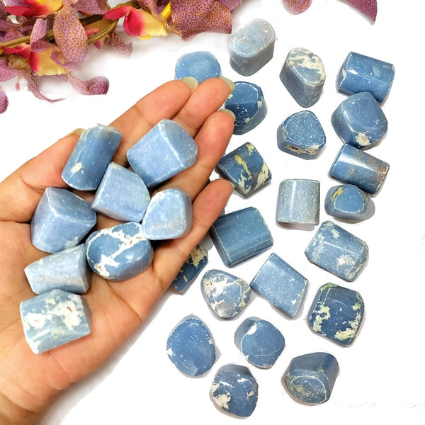 Angelite Tumble (Angel Connection and Peace)