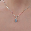 Aquamarine Small Pendant in Silver