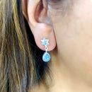 Aquamarine Earrings in Silver