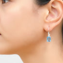 Aquamarine Earrings in Silver