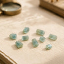 AAA Aquamarine rough pencil crystals by Talk to Crystals, featuring naturally unique rough crystal points for courage, communication, emotional balance, inner peace, Throat Chakra healing, and intuition in India