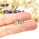 Aquamarine Earrings in Silver