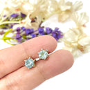 Aquamarine Earrings in Silver