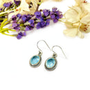 Aquamarine Earrings in Silver