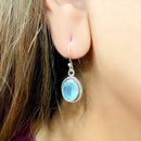 Aquamarine Earrings in Silver