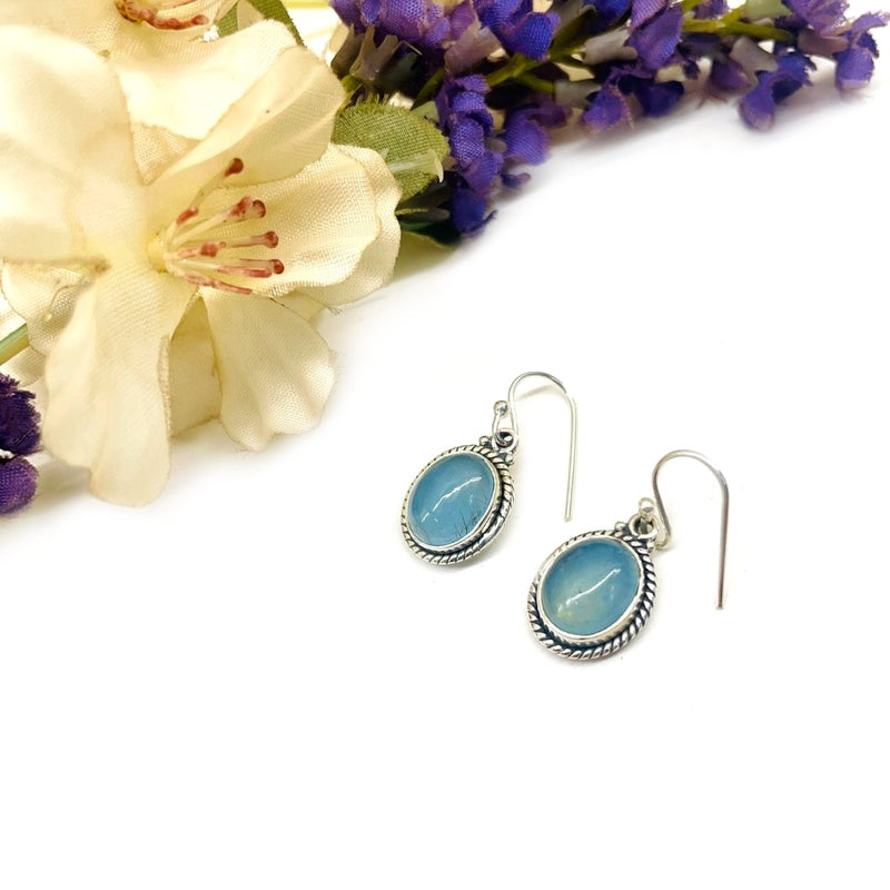 Aquamarine Earrings in Silver