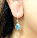 Aquamarine Earrings in Silver