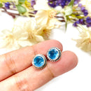 Aquamarine Earrings in Silver