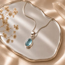Aquamarine Small Pendant in Silver