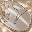 Aquamarine Small Pendant in Silver