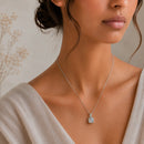 Aquamarine Small Pendant in Silver