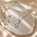 Aquamarine Small Pendant in Silver