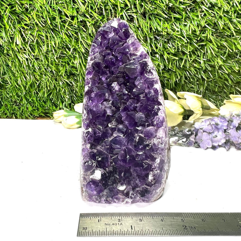 Standing Amethyst Clusters from Uruguay AAA Extra (Very dark Purple)