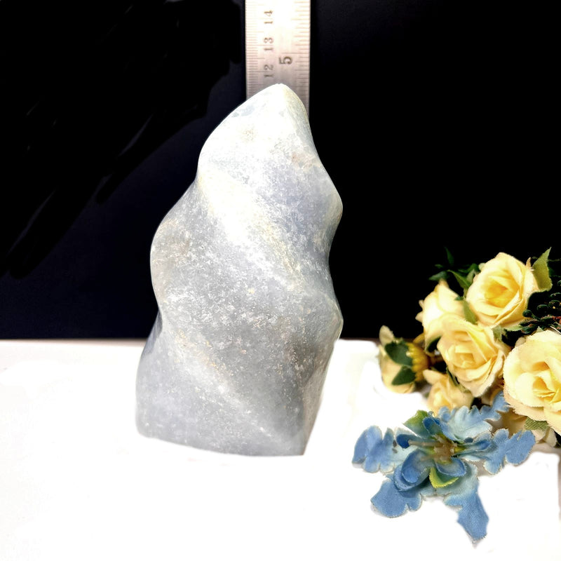 Blue Calcite Twisted Flames (Communication)