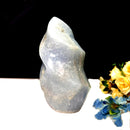 Blue Calcite Twisted Flames (Communication)