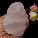 Rose Quartz One Side Polished Rough (Peace & Harmony)