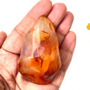 Small Carnelian Twisted Flames (Creativity & Passion)