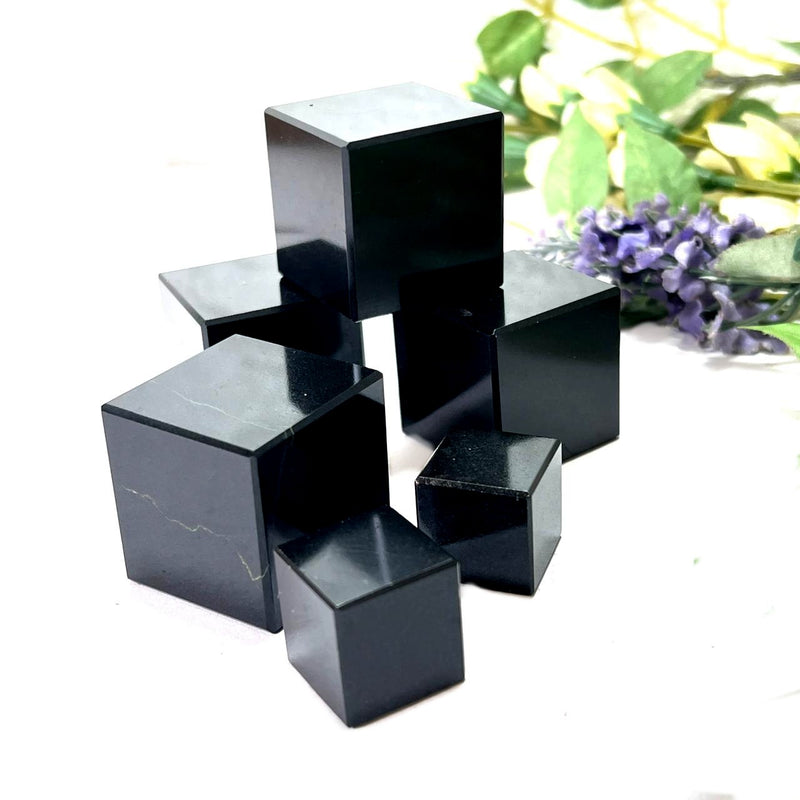 Black Tourmaline Cube (Grounding & Protection)
