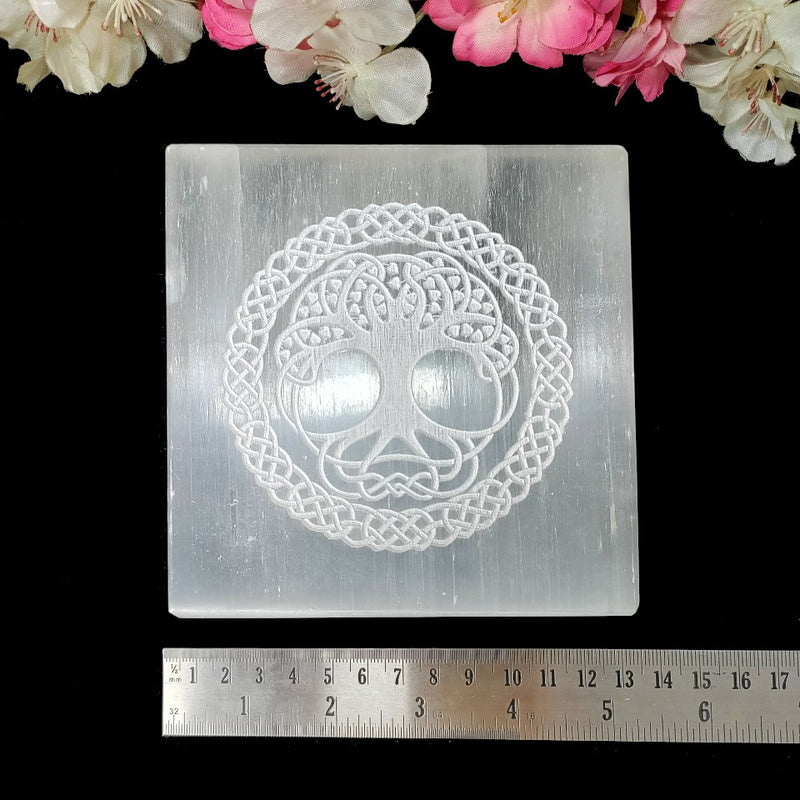 Selenite Large Charging Plates ( 6 inch)