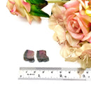 Bi-Colour Pink-Black Tourmaline Polished Slice Pair (Relationship Healing)
