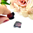 Bi-Colour Pink-Black Tourmaline Polished Slice Pair (Relationship Healing)