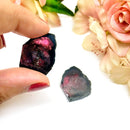 Bi-Colour Pink-Black Tourmaline Polished Slice Pair (Relationship Healing)