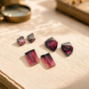 Bi-Colour Pink-Black Tourmaline polished slice pair by Talk to Crystals for relationship healing, love, compassion, emotional healing, protection and healthy boundaries