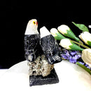 Small Crystal Birds on Pyrite Cluster (Eagles, Penguins)
