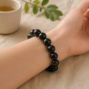 Black Onyx Round Bead Bracelet (Inner Strength)
