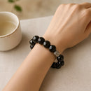 Black Onyx Round Bead Bracelet (Inner Strength)