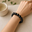 Black Onyx Round Bead Bracelet (Inner Strength)