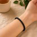 Black Onyx Round Bead Bracelet (Inner Strength)