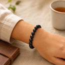 Black Onyx Round Bead Bracelet (Inner Strength)